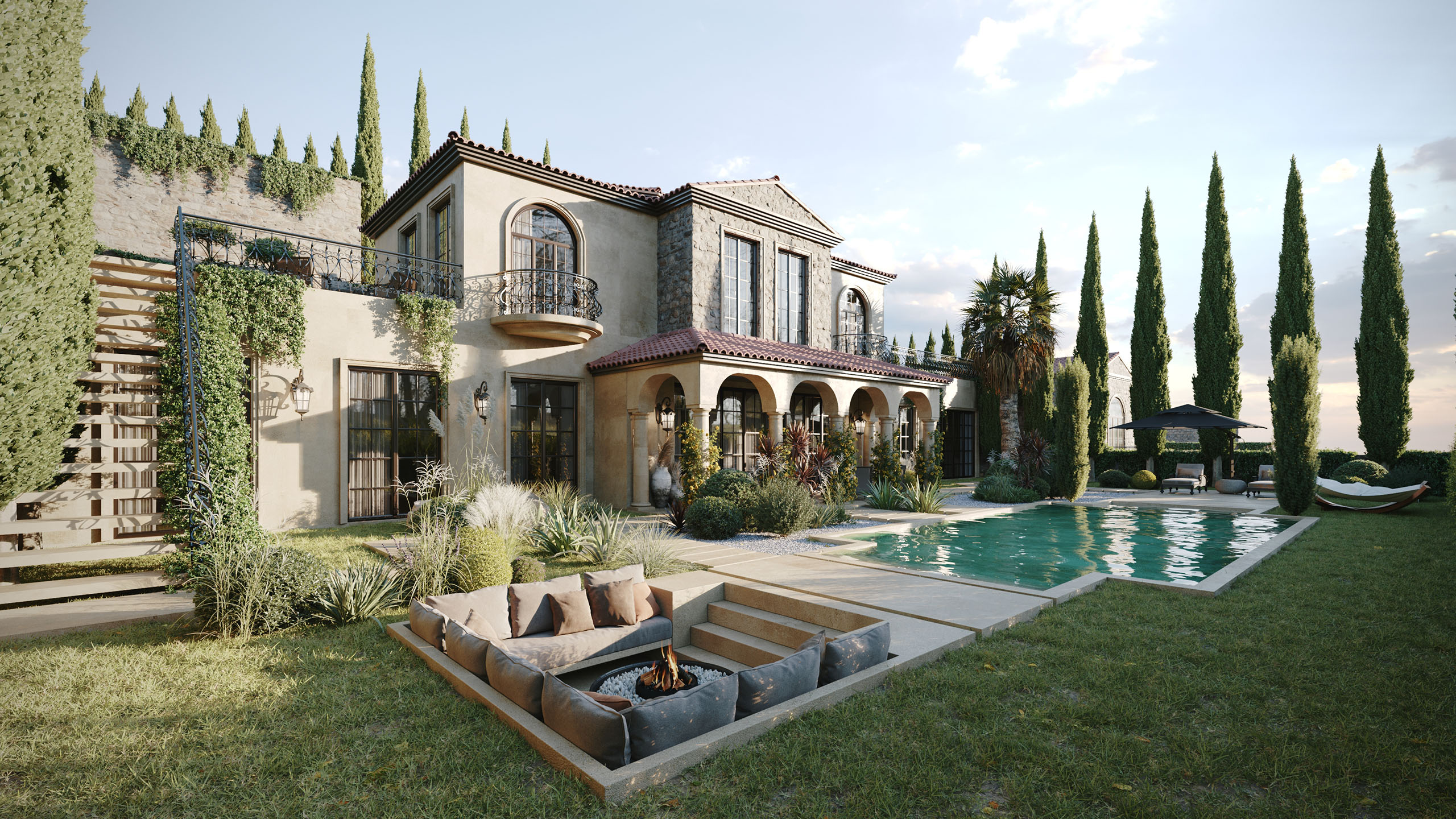 Reşadiye Lüks Doğa Villası - Orman Manzaralı Müstakil Villa Dış Mekân Görselleştirme